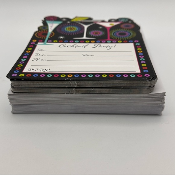 40 Cocktail Party Invitations with Envelopes - Single Sided - Picture 3 of 5